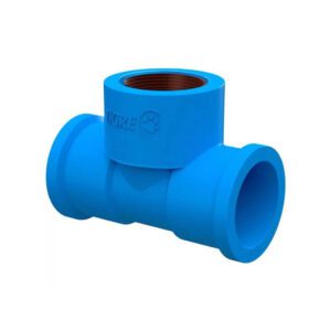 Junção Tê Soldável Com Bucha de Latão Azul Tigre 20mmx1/2"