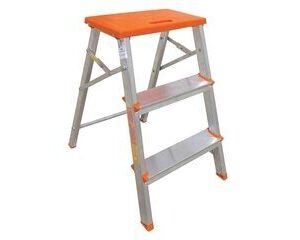 Banqueta Escada de Alumínio 3 Degraus Botafogo 39x65cm