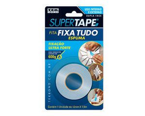 Fita Dupla Face 12MMX1,5M Branca Tekbond