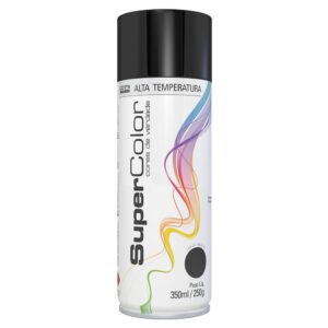 Tinta Spray Alta Temperatura Preta Tekbond 350ml