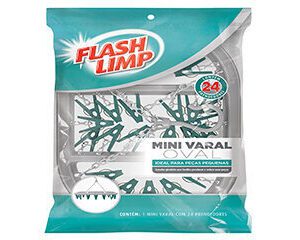 Mini Varal Oval Com 24 Prendedores Flashlimp