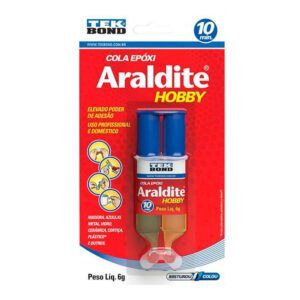 Cola Epóxi Araldite Hobby Seringa Tekbond 6g - 2 unidades