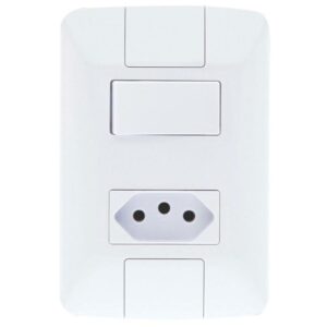 Interruptor Aria 4X2 1 Simples+1 Tomada 10A Tramontina