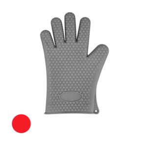 Luva de Silicone Térmica Vermelha Unyhome 26,5cm