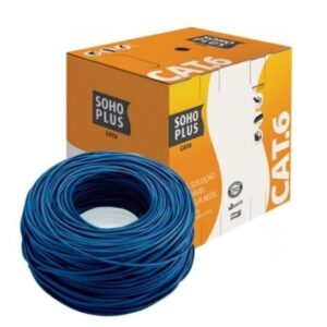 Cabo De Rede Lan Cat6 Cmx (M) Vermelho/Azul N.J.P