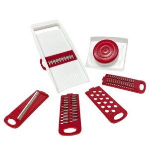 Cortador/Ralador Multiuso Plástico 5 Lâminas Keita