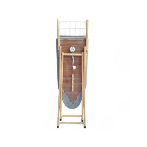 Tábua de Passar em Madeira com Tomada e Tecido Metalizado Utilaço