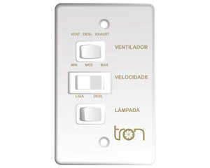 Controle De Ventilador 3 Velocidades 127V Branco Tron