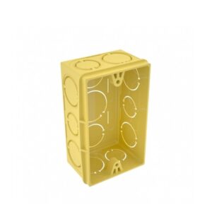Caixa de Embutir de PVC Amarela 4x2 Tramontina