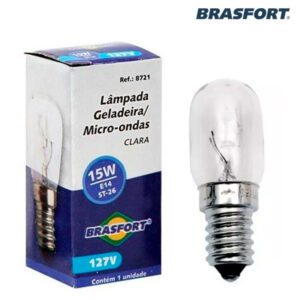 Lâmpada para Micro-ondas / Geladeira Clara E14 Brasfort 15W - 127V