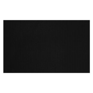 Tapete Passadeira de Cozinha Tropical Preto Kapazi 43cm x 1m