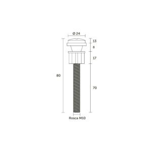Kit Parafuso para Fixação de Caixa Acoplada Blukit 2 Peças