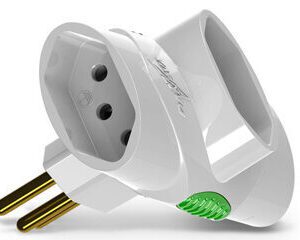 Plugue 2P+T 3 Saídas Branco Daneva 10A