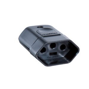 Plugue Fêmea para Extensão 2P+T Preto Tramontina 10A