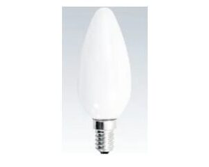 Lâmpada Vela Lisa E14 Leitosa Brasfort 40W - 127V