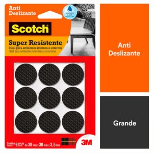 Protetor Anti-risco Redondo Preto G Scotch 3M - 9 unidades