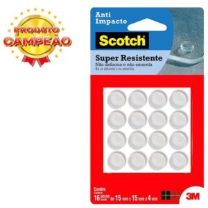 Protetor Anti-impacto Redondo G Scotch 3M - 16 unidades