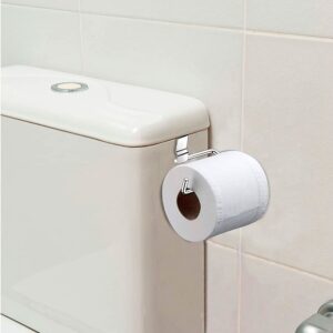 Porta Papel Higiênico para Caixa Acoplada em Aço Cromado Future