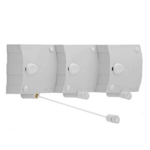 Varal de Parede Automático 3 Módulos Branco Stendmax 6m