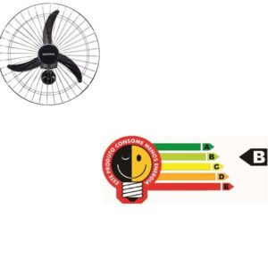 Ventilador de parede 60cm 200W bivolt Ventisol