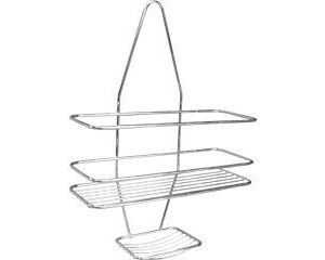 Porta Shampoo com Saboneteira Aço Cromado Future