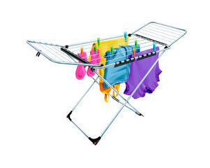 Varal de Chão Malta Com Abas em Alumínio Secalux 88x162x56cm