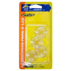 Ventosa Dupla Tipo Botão 35mm Talentos 4 Peças