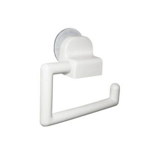 Suporte para Papel Higiênico com Ventosa Branco Daivak