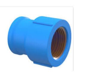 Luva Soldável em PVC com Bucha de Latão Azul Tigre 25mmX3/4