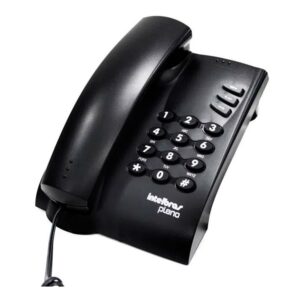 Telefone com Fio e Chave Pleno Preto Intelbras