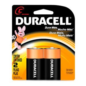 Pilha Alcalina C Média Duracell 2 Unidades