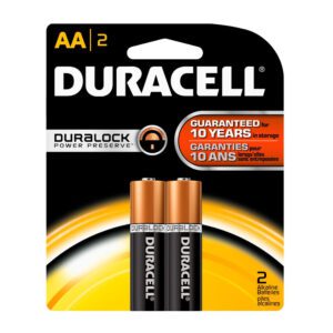 Pilha Alcalina Pequena AA Duralock Duracell 2 Unidades