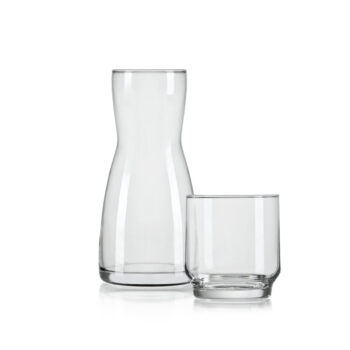 Moringa de Vidro com Copo Incolor Nadir 500ml