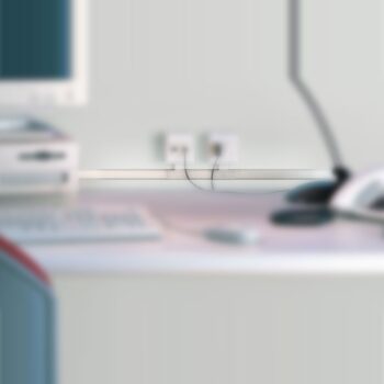 Canaleta com Fita e Divisória Branca Tramontina 20x10cm