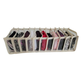 Organizador de Gaveta Colmeia Transparente 11 Divisórias Sonho & Estilo 13x38cm