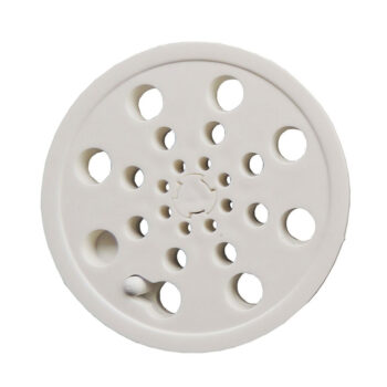 Grelha Redonda de Plástico Branca Overtime 100mm