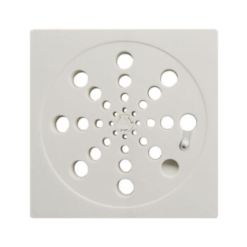 Grelha Quadrada de Plástico Branca Overtime 100mm