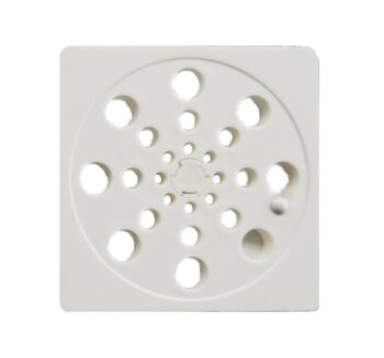 Grelha Quadrada de Plástico Branca Overtime 150mm