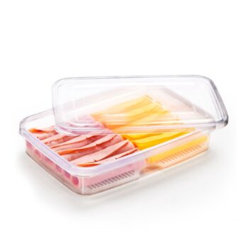 Porta Frios Duplo de Plástico Incolor Nitronplast 1,4L