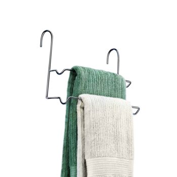 Porta Toalha Duplo para Box em Aço Cromado Arthi