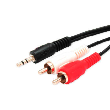 Cabo P2 Estéreo x 2RCA Macho TBlack 1,5m