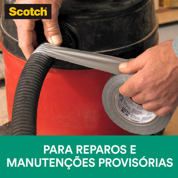 Fita Adesiva Silver Tape Multiuso Prata Scotch 3M - 45mmx5m - Imagem 2