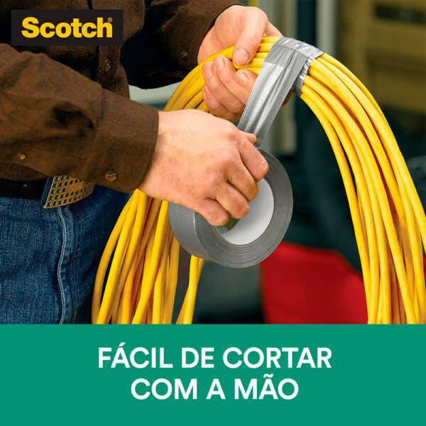Fita Adesiva Silver Tape Multiuso Prata Scotch 3M - 45mmx5m - Imagem 5