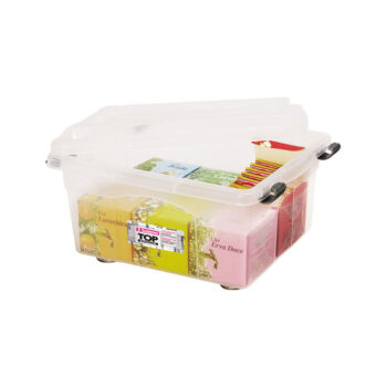 Caixa Organizadora com Tampa de Plástico Incolor Sanremo 4,3L