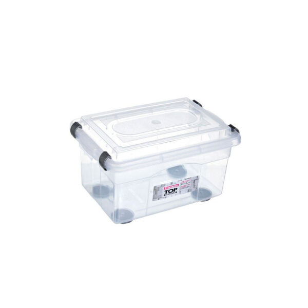 Caixa Organizadora com Tampa de Plástico Incolor Sanremo 4,3L - Imagem 2