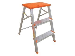 Banqueta Escada de Alumínio 3 Degraus Botafogo 39x65cm