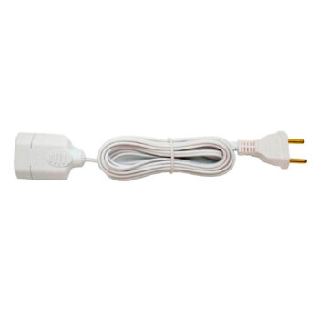 Extensão Elétrica 1 Tomada 2P Branca Ilumitec 10A - 5m