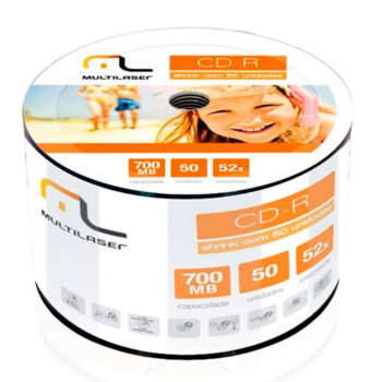 CD-R 700MB 52x Multilaser Avulso