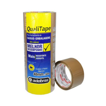 Fita Adesiva Marrom Adelbras 48mmx50m