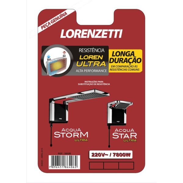 Resistência Chuveiro Acqua Ultra Lorenzetti 7800W - 220V